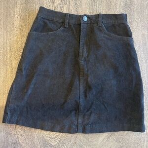 Brandy Melville Black Denim Skirt